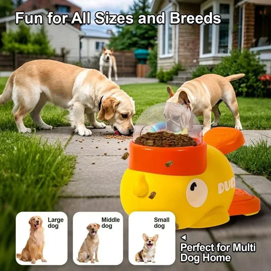 Duckie Dog Puzzle Feeder – Interaktives Leckerli-Spender-Spielzeug